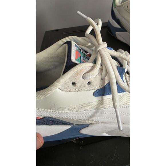 PUMA Mirage Sport White Blue Green Colorblock 397817-02 Men's Athletic Sneakers - Picture 3 of 12